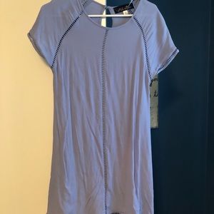 Blue rain shift dress